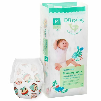 Трусики-подгузники M 6-11кг 42шт Совы Offspring